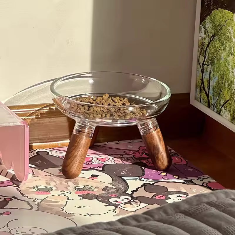 Verhoogde transparante voerbak voor huisdieren - Premium ergonomisch ontwerp