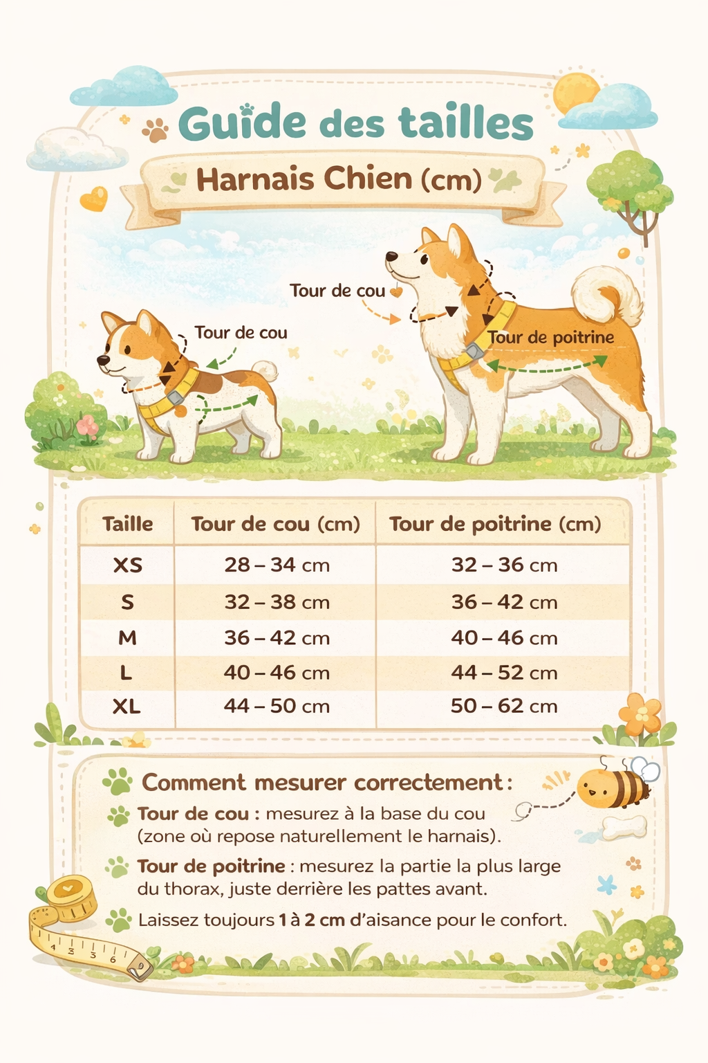 Hondentuigje en riem - Verstelbaar ademend vest