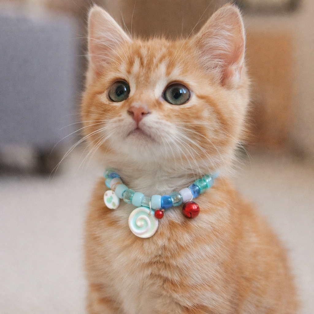 Schattige kattenhalsband met belletjes