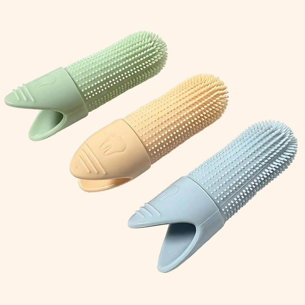 360° vingertandenborstel voor honden en katten