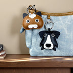 Porte-Clés Chien et Chat en Cuir