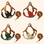 Hondentuigje en riem - Verstelbaar ademend vest