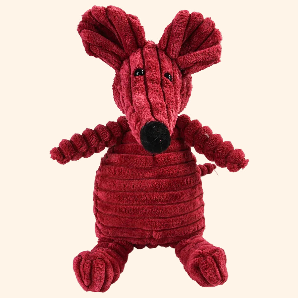 Zou-Zoo fluwelen pluche hondenspeeltje - antistress speeltje voor de kiezen