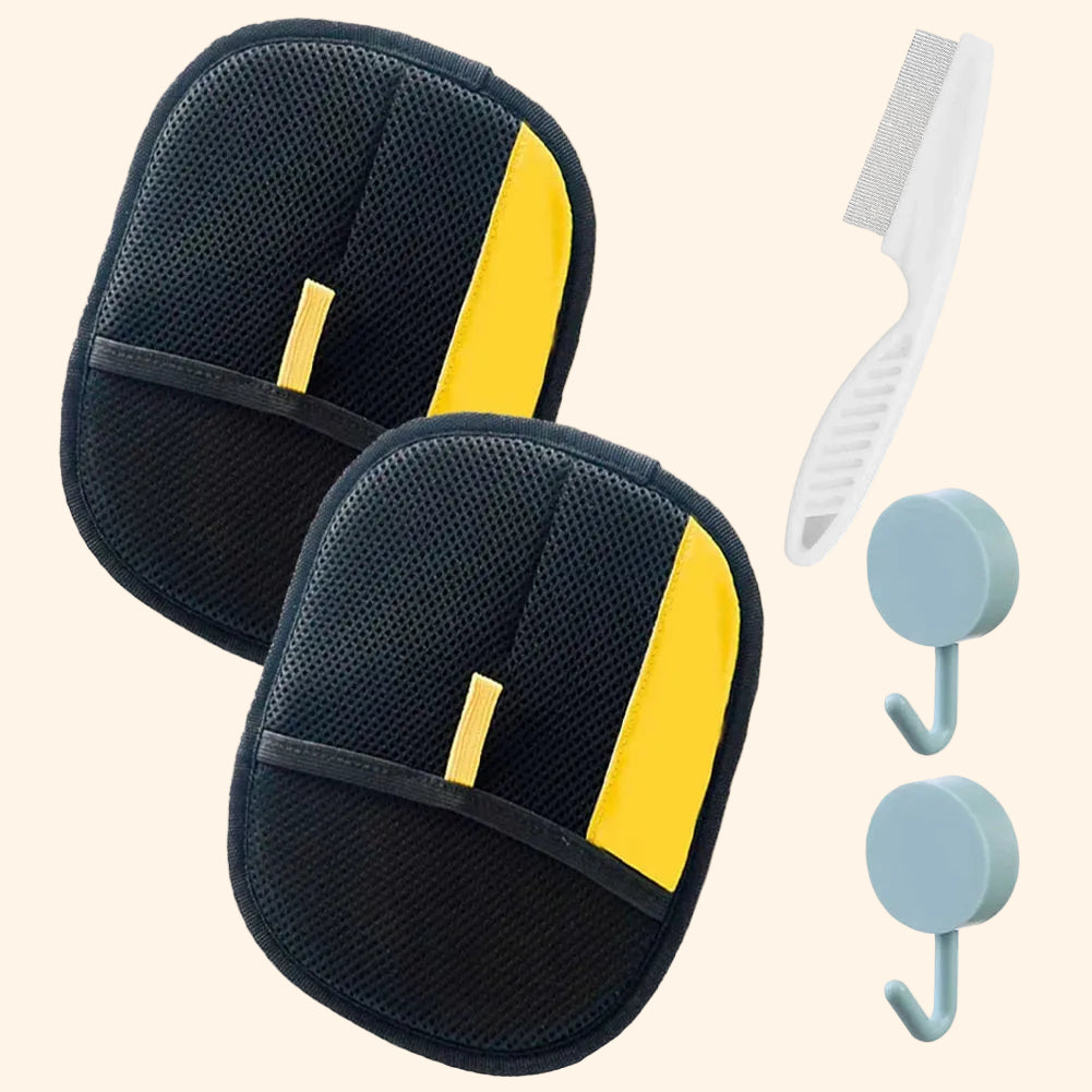 Elektrostatische handschoen voor het verwijderen van dierenharen bij honden en katten - ECLEAN