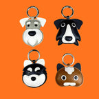 Porte-Clés Chien et Chat en Cuir