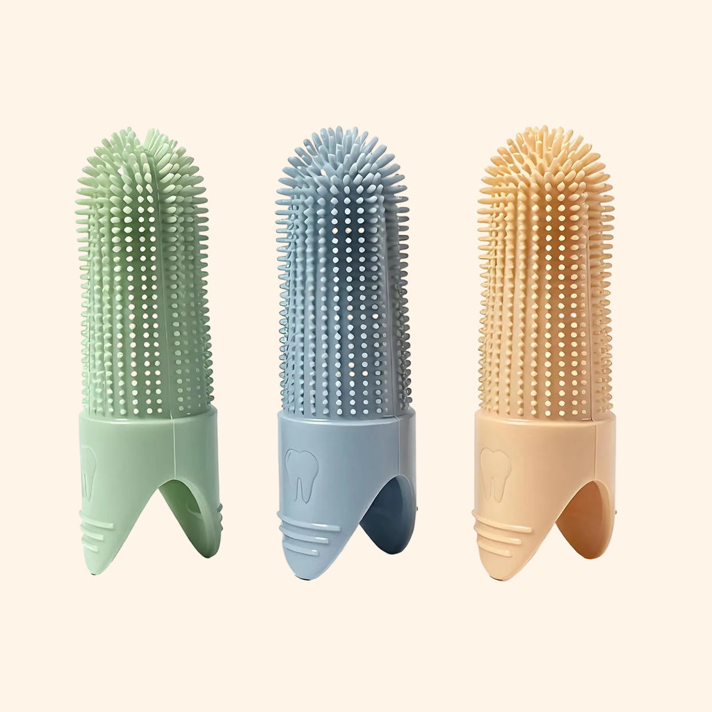 360° vingertandenborstel voor honden en katten