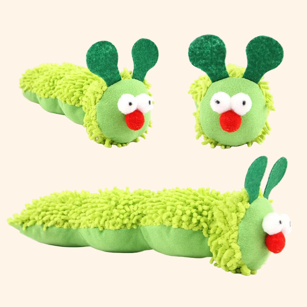 Kauwspeeltje voor katten met kattenkruid en zilverwijnstok.